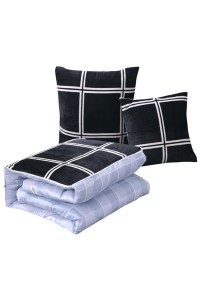 Order solid color plaid crystal velvet dual-purpose pillow quilt Car sofa cushion pillow manufacturer 40*40cm / 45*45cm / 50*50cm TAGS Neighborhood Welfare Association Booth Game Show Online Event ZOOM MEETING Event TEE, Online Event Gifts SKBD027 detail view-15